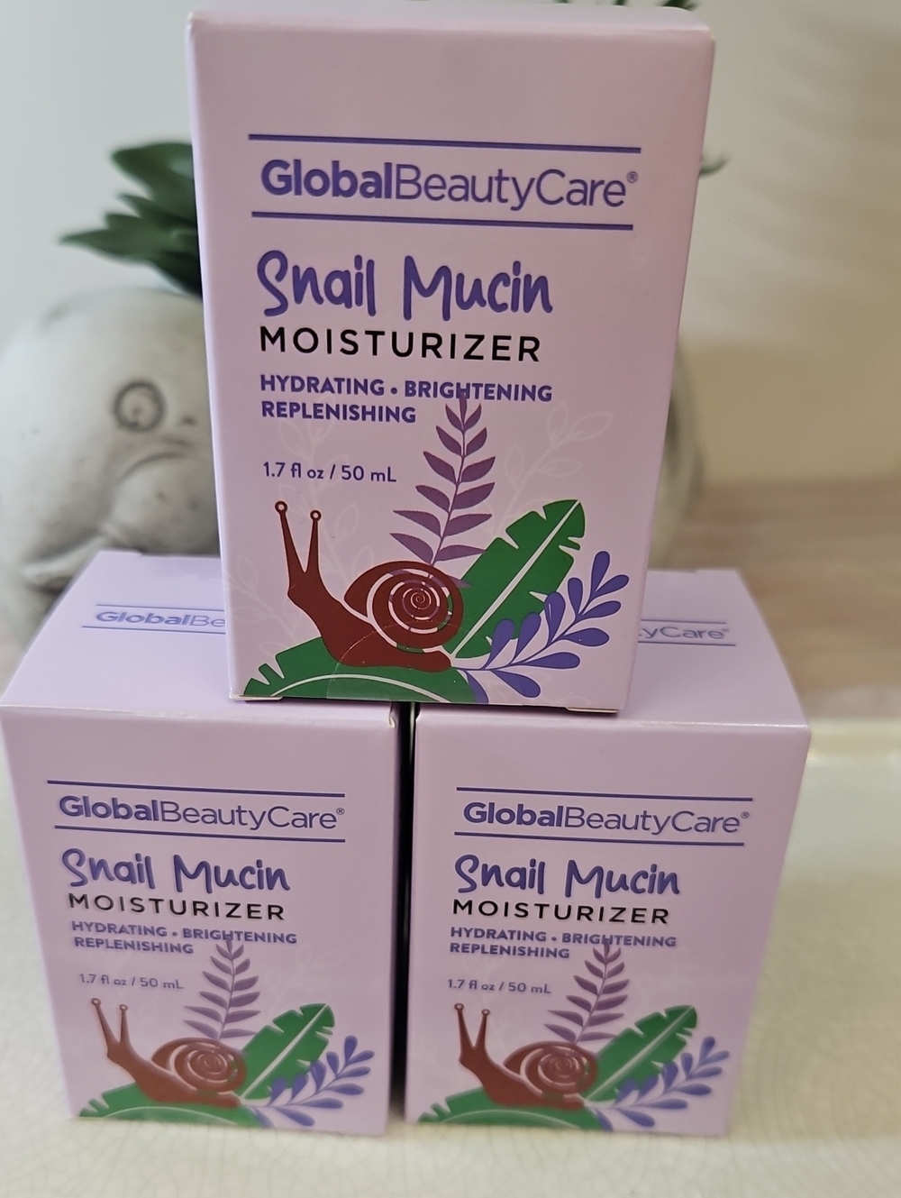 Global Beauty Care Snail Mucin Moisturizer 3-PC